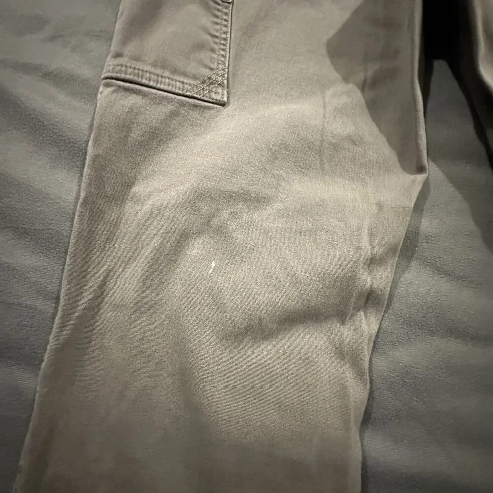 LL Bean BeanFlex Double Knee Pants Mens 36x30 Brown Utility Carpenter Workwear